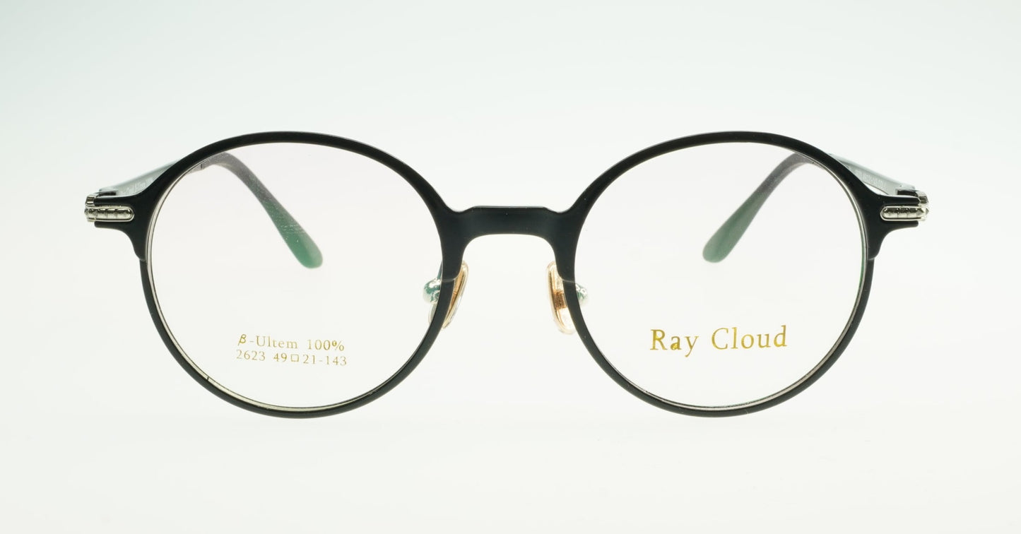 Ray Cloud 2623 color C1 black gold size 49mm、薄い非球面レンズ、ケース、クリーニングクロス付き、送料、税込み