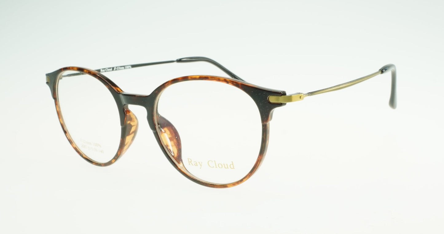 Ray Cloud 2627 color C2 demi-amber antique gold size 51mm、薄い非球面レンズ、ケース、クリーニングクロス付き、送料、税込み