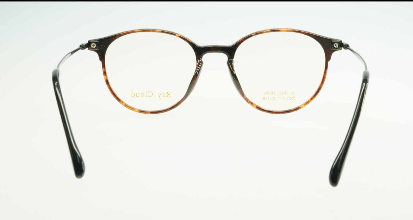 Ray Cloud 2627 color C2 demi-amber antique gold size 51mm、薄い非球面レンズ、ケース、クリーニングクロス付き、送料、税込み