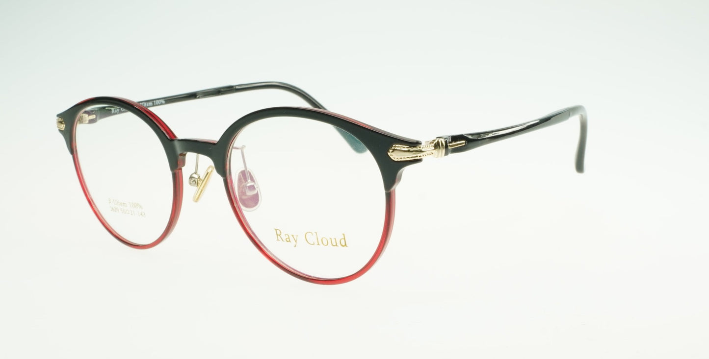 Ray Cloud 2629 color C4 black red gold size 50mm、薄い非球面レンズ、ケース、クリーニングクロス付き、送料、税込み