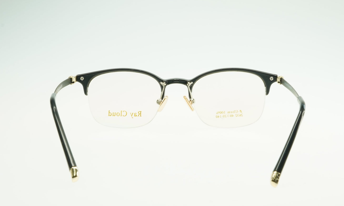 Ray Cloud 2632 color C1 black antique gold size 48mm、薄い非球面レンズ、ケース、クリーニングクロス付き、送料、税込み