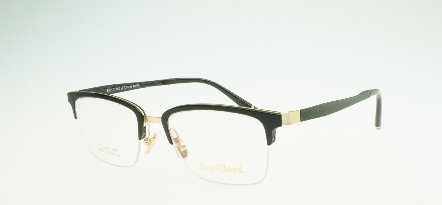 Ray Cloud 2633 color C2 matt black gold size 52mm、薄い非球面レンズ、ケース、クリーニングクロス付き、送料、税込み