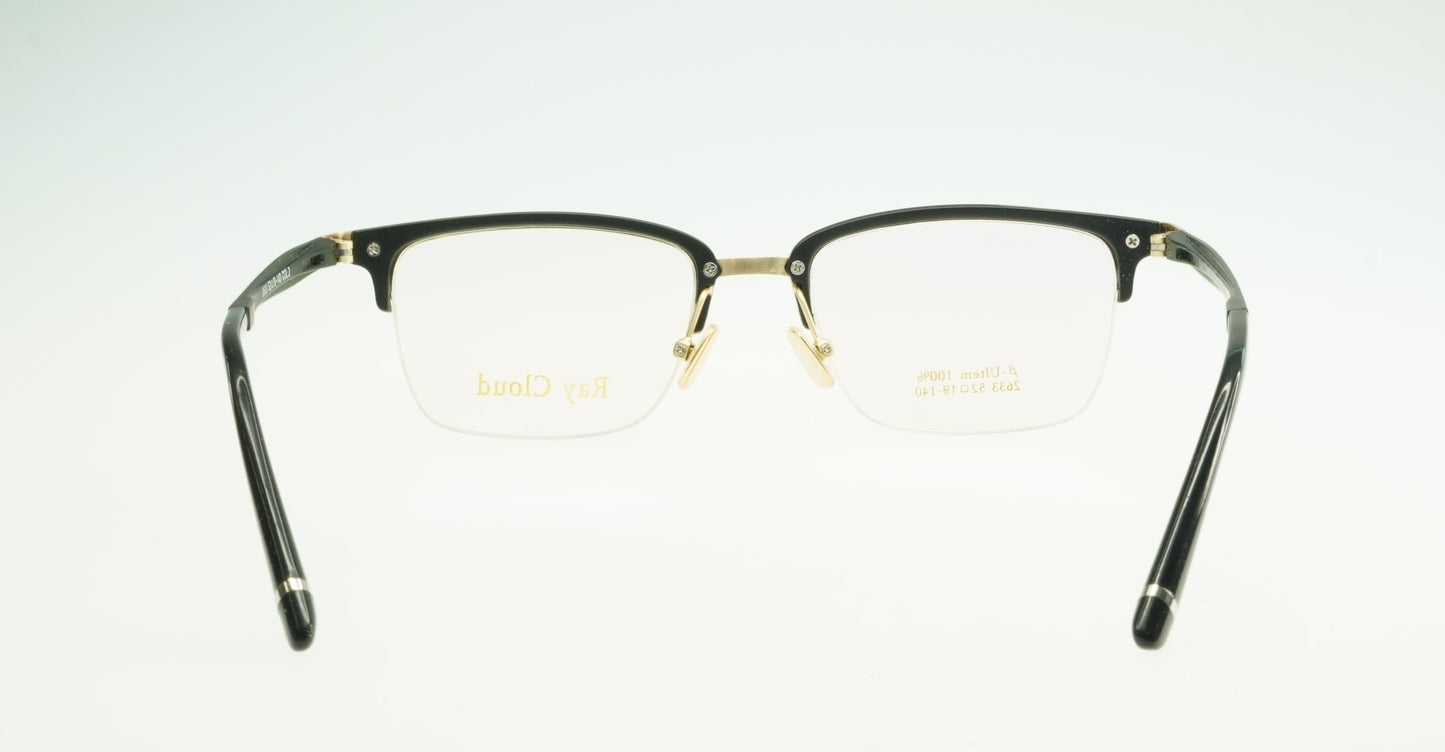 Ray Cloud 2633 color C2 matt black gold size 52mm、薄い非球面レンズ、ケース、クリーニングクロス付き、送料、税込み