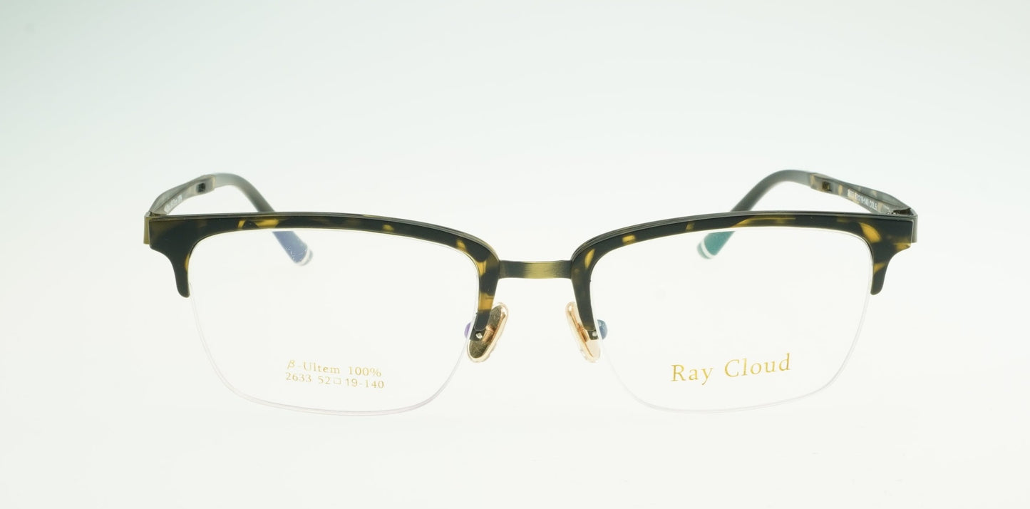 Ray Cloud 2633 color C5 matt demi-amber antique gold size 52mm、薄い非球面レンズ、ケース、クリーニングクロス付き、送料、税込み