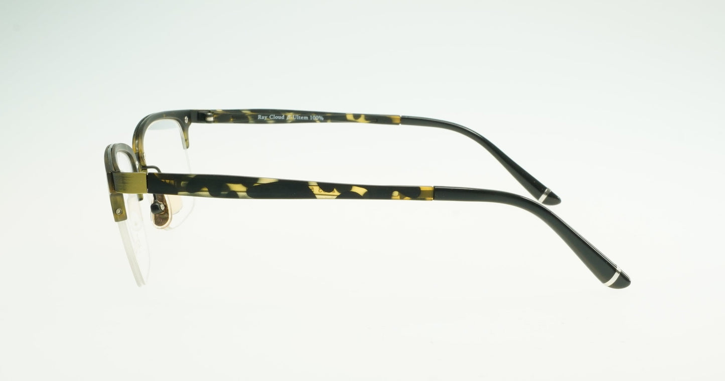 Ray Cloud 2633 color C5 matt demi-amber antique gold size 52mm、薄い非球面レンズ、ケース、クリーニングクロス付き、送料、税込み
