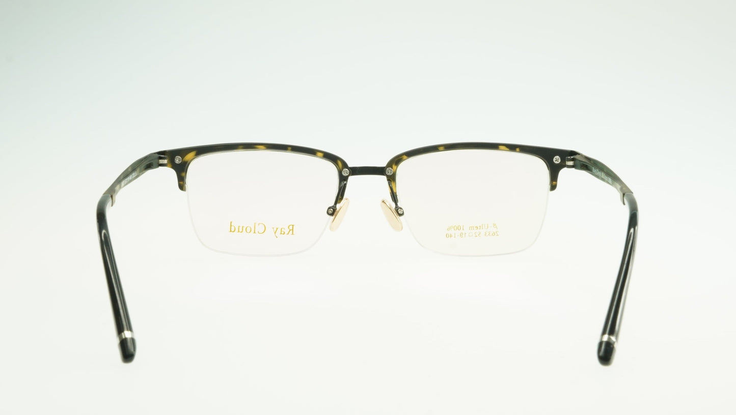 Ray Cloud 2633 color C5 matt demi-amber antique gold size 52mm、薄い非球面レンズ、ケース、クリーニングクロス付き、送料、税込み