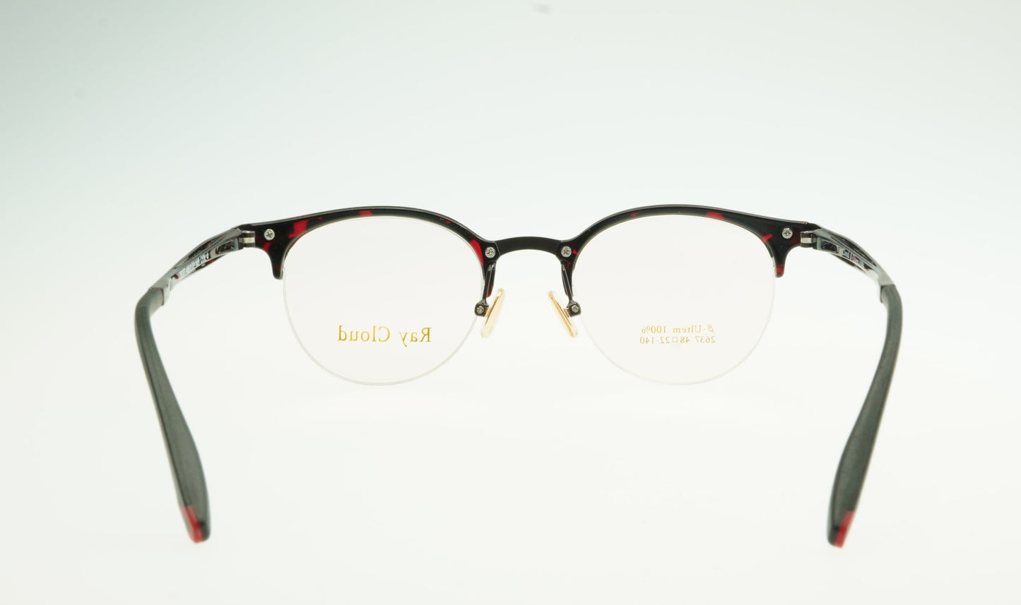 Ray Cloud 2637 color C4 demi-amber antique wine size 48mm、薄い非球面レンズ、ケース、クリーニングクロス付き、送料、税込み