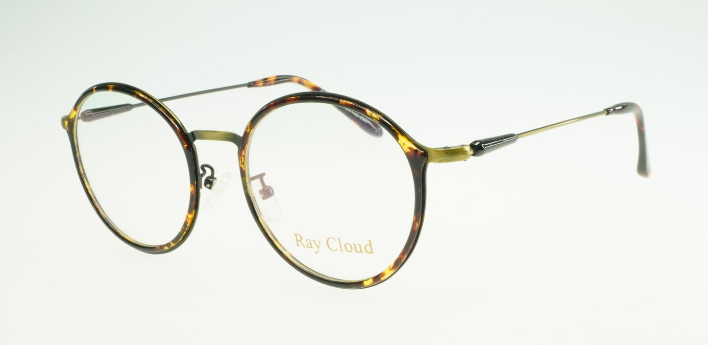 Ray Cloud 6908 color C2 demi-amber antique gold size 49mm、薄い非球面レンズ、ケース、クリーニングクロス付き、送料、税込み