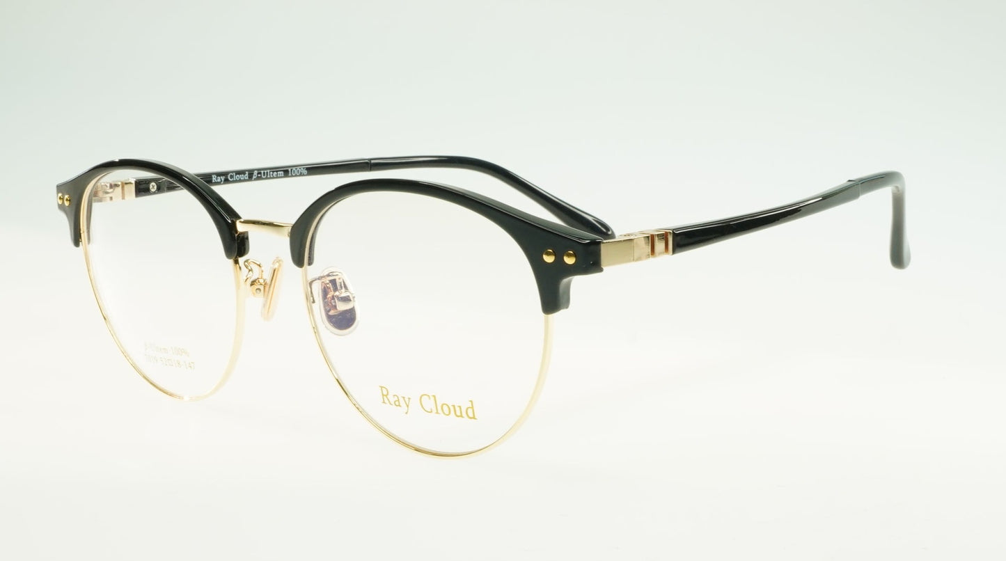 Ray Cloud 7019 color C1 black gold size 52mm、薄い非球面レンズ、ケース、クリーニングクロス付き、送料、税込み