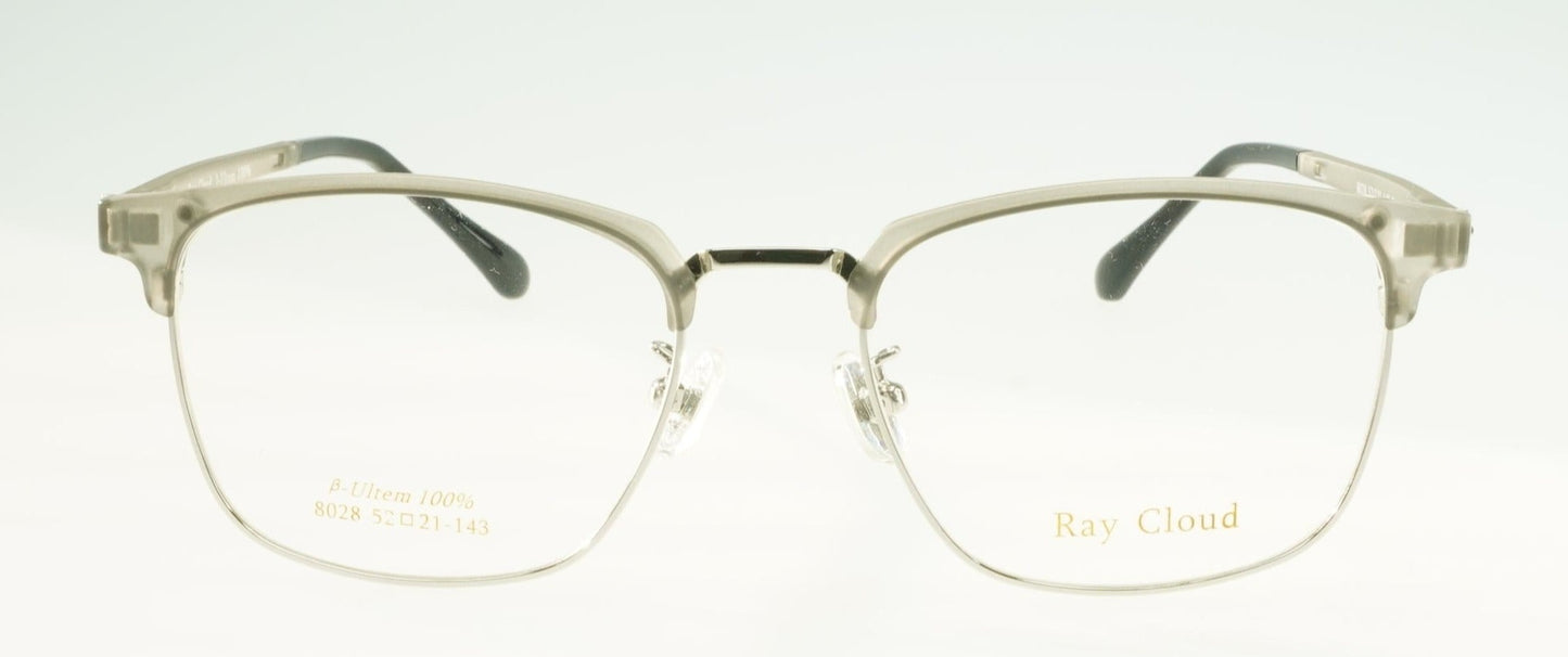 Ray Cloud 8028 color C1 silver/light gray size 52mm、クリップオン付き 、薄い非球面レンズ、ケース、クリーニングクロス付き、送料、税込み