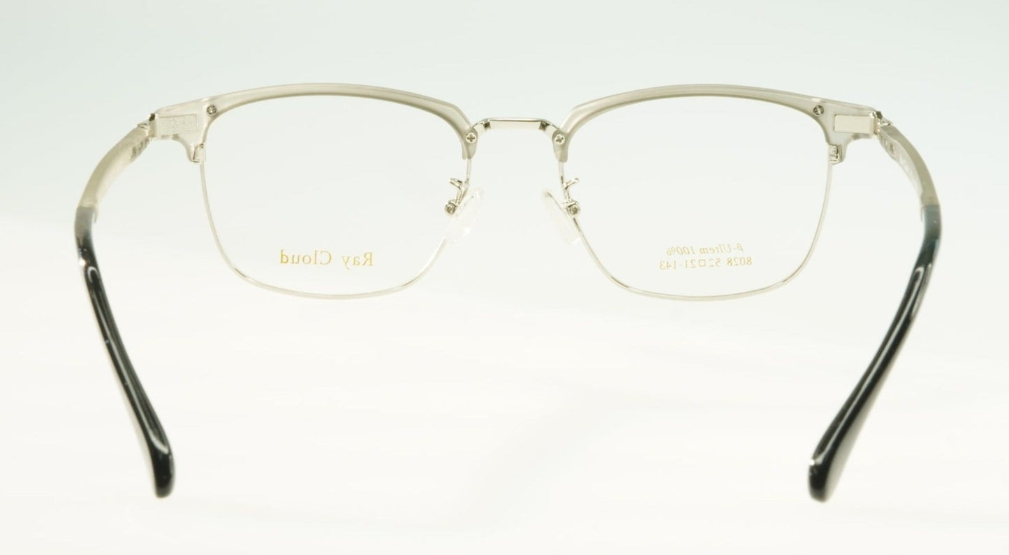 Ray Cloud 8028 color C1 silver/light gray size 52mm、クリップオン付き 、薄い非球面レンズ、ケース、クリーニングクロス付き、送料、税込み