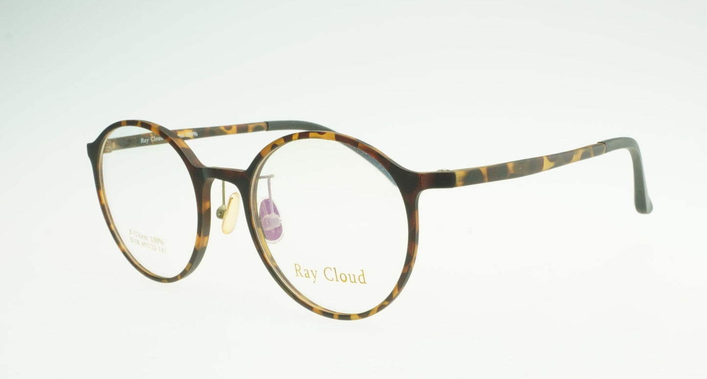 Ray Cloud 8218 color C2 demi-amber 49mm、薄い非球面レンズ、ケース、クリーニングクロス付き、送料、税込み
