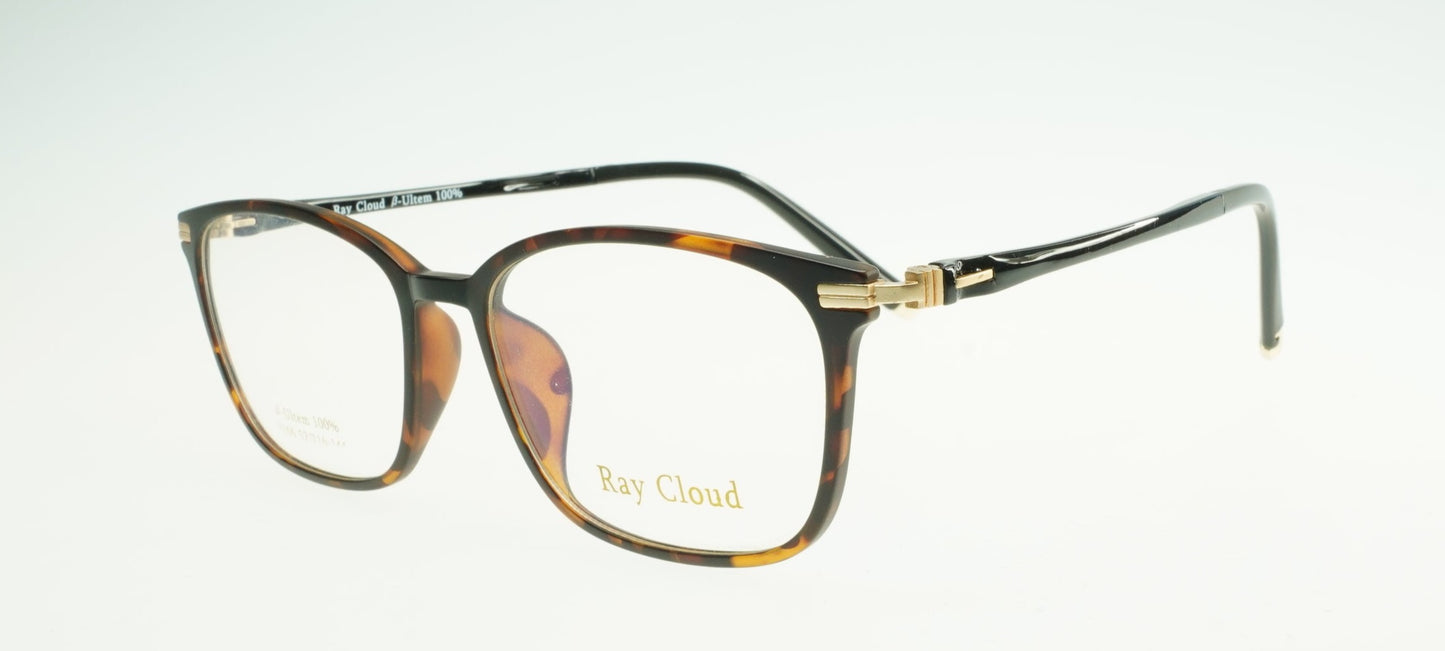 Ray Cloud 2106 color C2 demi-amber black size 50mm、薄い非球面レンズ、ケース、クリーニングクロス付き、送料、税込み
