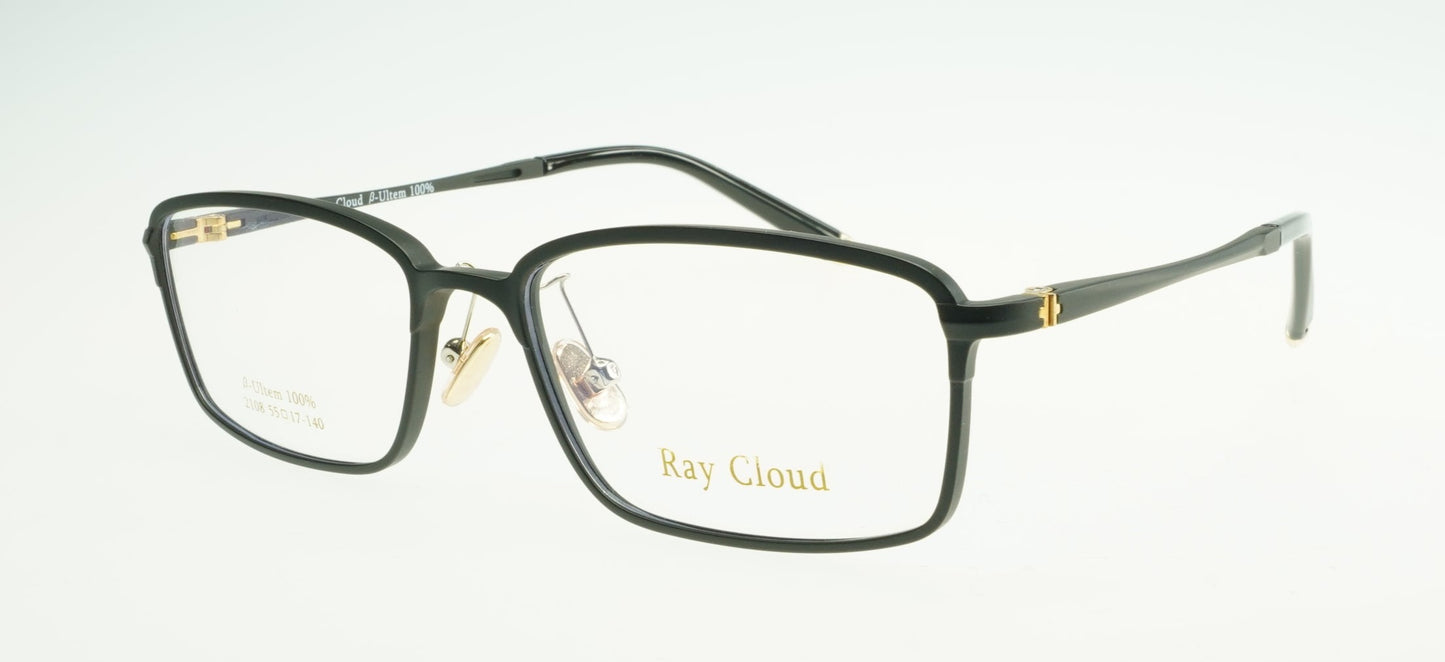 Ray Cloud 2108 color C2 antique trad size 55mm、薄い非球面レンズ、ケース、クリーニングクロス付き、送料、税込み