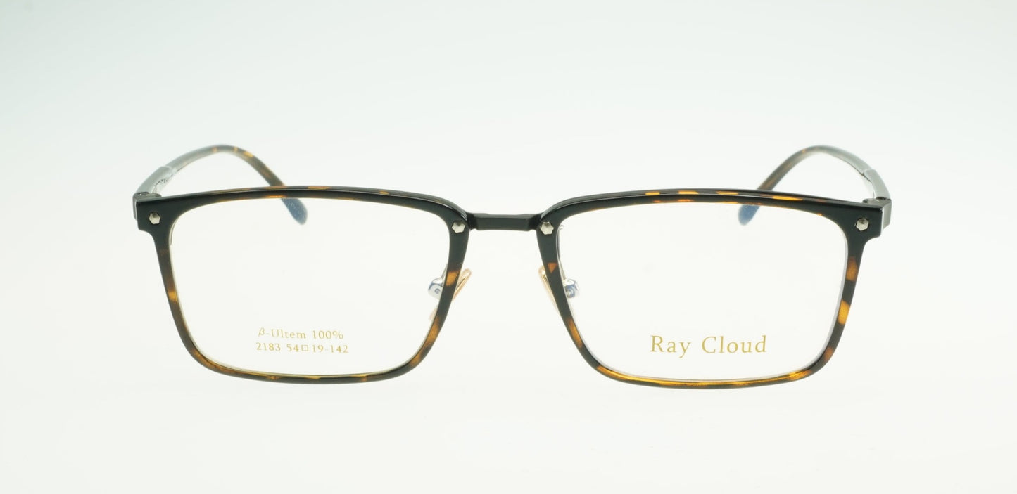 Ray Cloud 2183 color C2 demi-amber size 54mm、薄い非球面レンズ、ケース、クリーニングクロス付き、送料、税込み