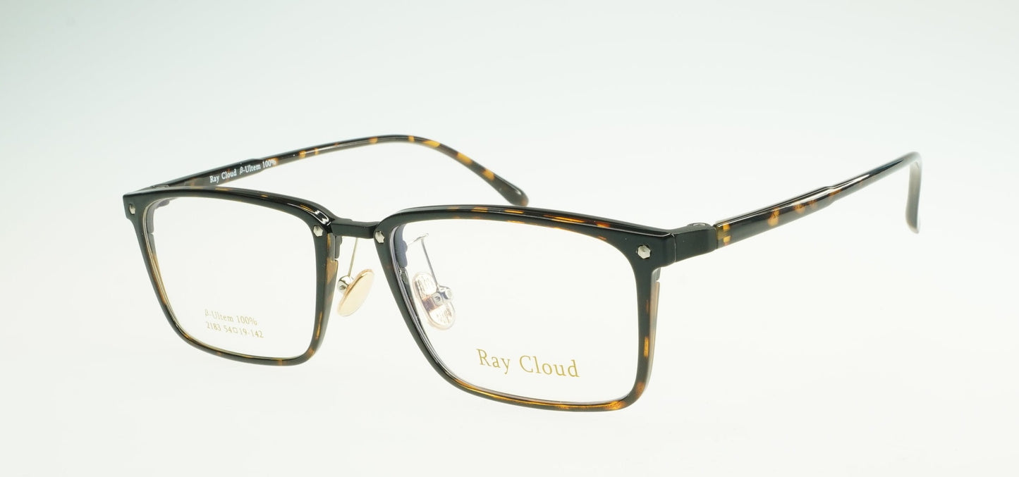 Ray Cloud 2183 color C2 demi-amber size 54mm、薄い非球面レンズ、ケース、クリーニングクロス付き、送料、税込み