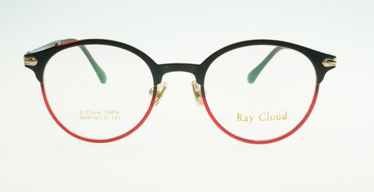 Ray Cloud 2629 color C4 black red gold size 50mm、薄い非球面レンズ、ケース、クリーニングクロス付き、送料、税込み