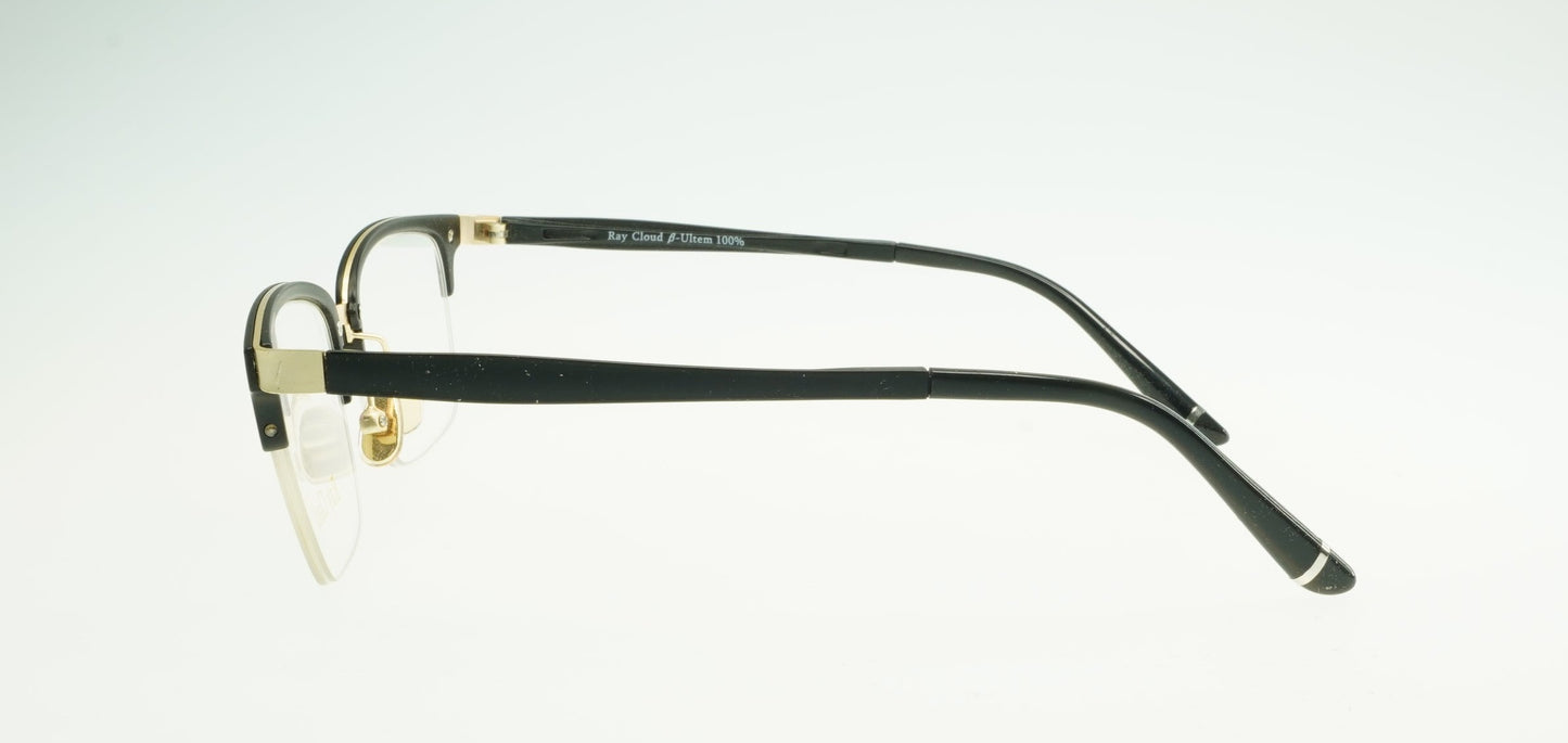 Ray Cloud 2633 color C2 matt black gold size 52mm、薄い非球面レンズ、ケース、クリーニングクロス付き、送料、税込み