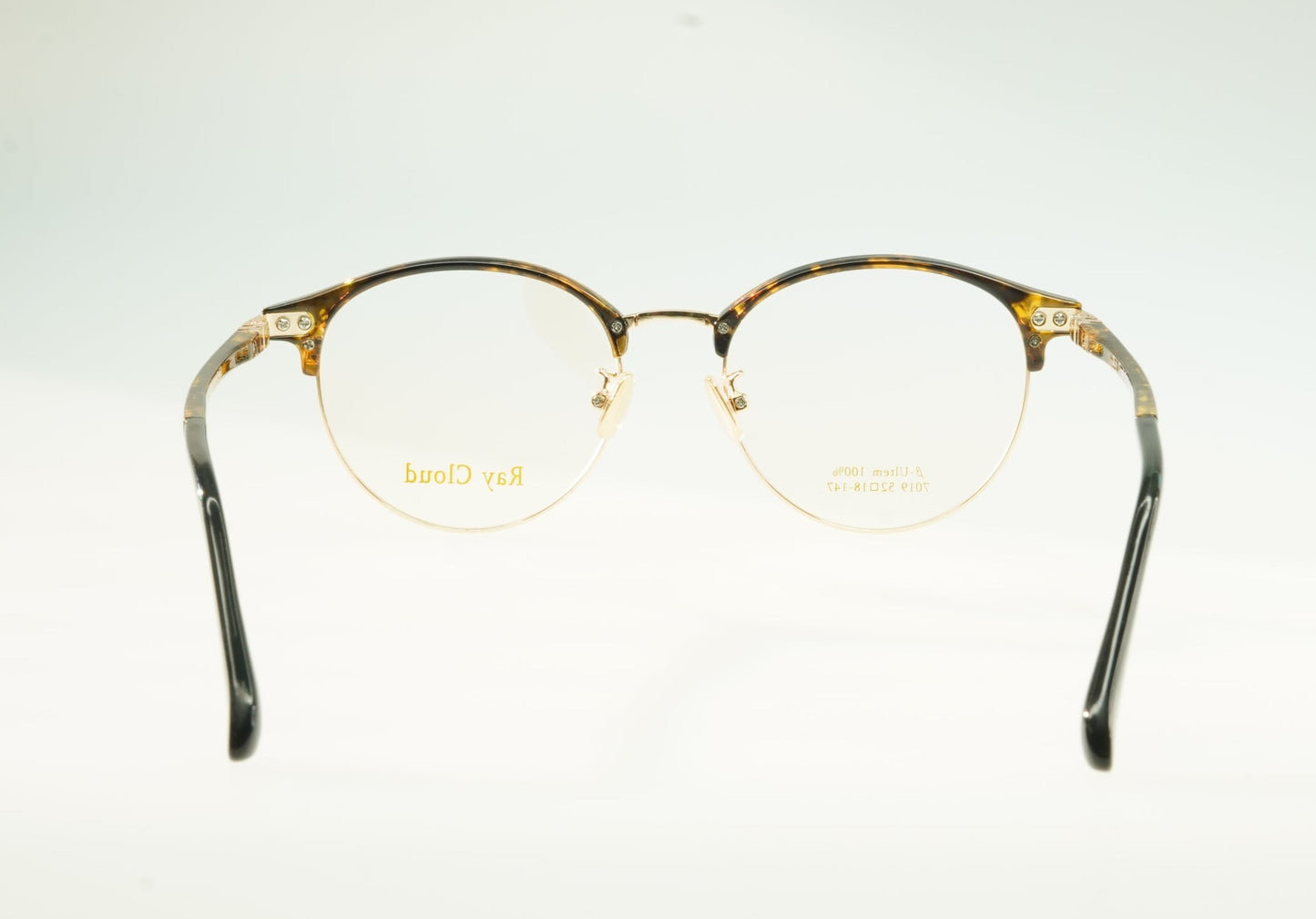 Ray Cloud 7019 color C2 demi-amber gold size 52mm、薄い非球面レンズ、ケース、クリーニングクロス付き、送料、税込み