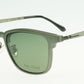 Ray Cloud 8028 color C2 gun-metal moss-green size 52mm、クリップオン付き、薄い非球面レンズ、ケース、クリーニングクロス付き、送料、税込み