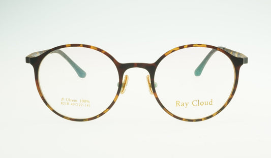Ray Cloud 8218 color C2 demi-amber 49mm、薄い非球面レンズ、ケース、クリーニングクロス付き、送料、税込み