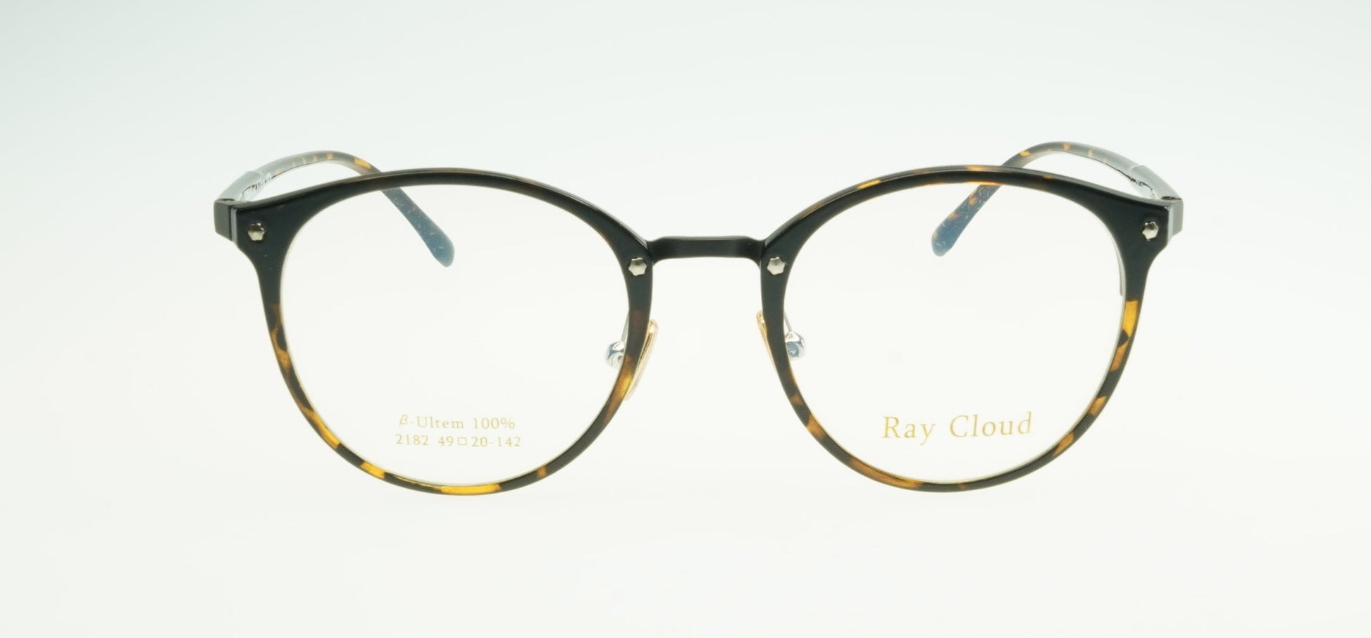 Ray Cloud 2182 C1 ﾌﾞﾗｯｸ 49/超弾性樹脂 ﾍﾞｰﾀｳﾙﾃﾑ 100％ 使用 軽く超弾性でしなやか に顔に ﾌｨｯﾄ/鼻パッドは ｸﾘﾝｸﾞｽﾀｲﾌﾟ で鼻に ｼﾞｬｽﾄﾌｨｯﾄ/ﾄﾗｯﾄﾞながらもｽﾘﾑで理想のﾊｲﾌｧｯｼｮﾝﾌｫﾙﾑに仕上げました。